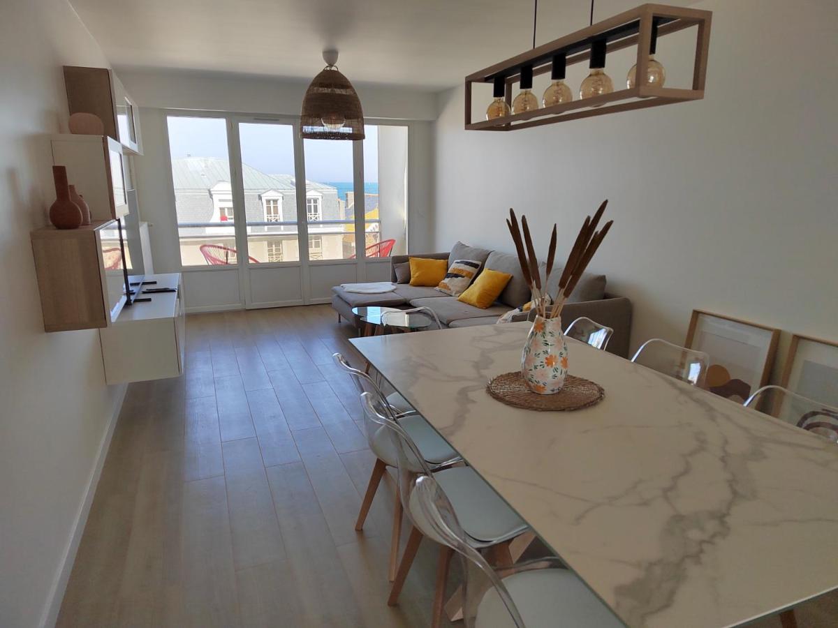 Ker Romain - Sea View - 3 Bedrooms Appt 圣马洛 外观 照片